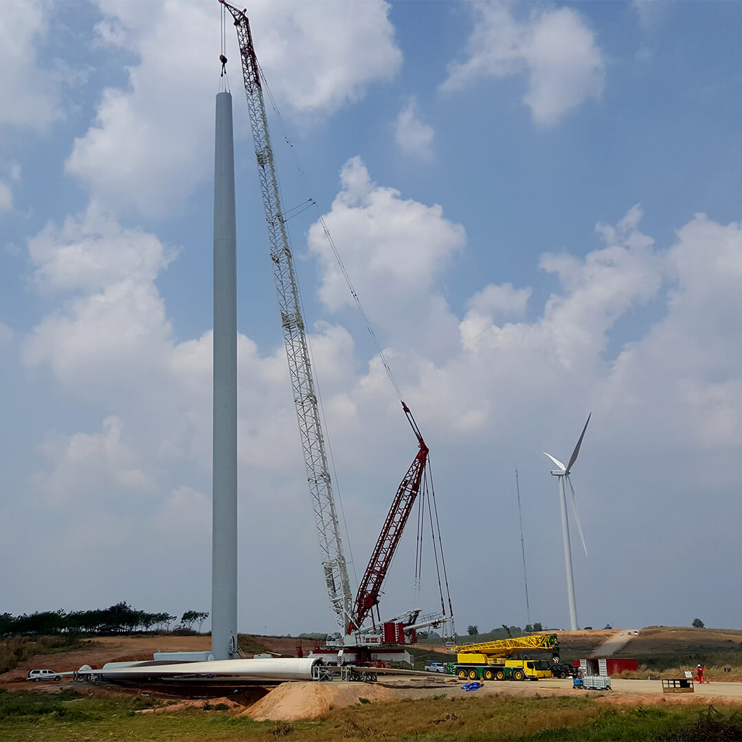 Rüzgar Enerji Tesislerinde Vinç Kullanımının Önemi